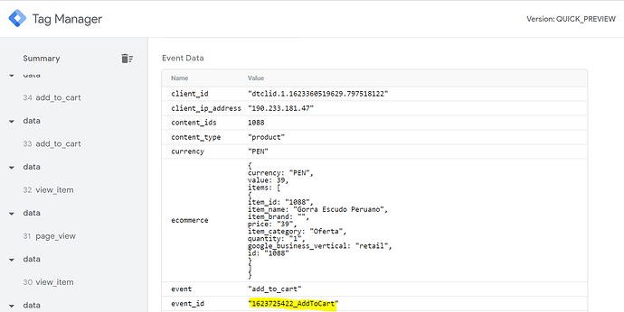 event_id-event data