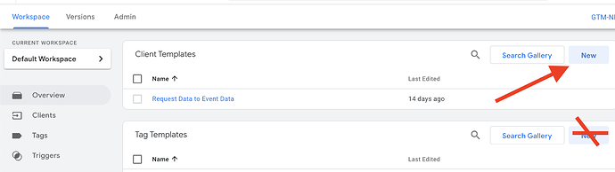 GTM Server Side Client template