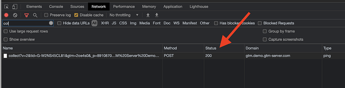 Request status code