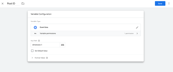 Event Data Variable