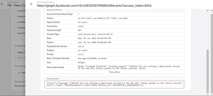 api call error