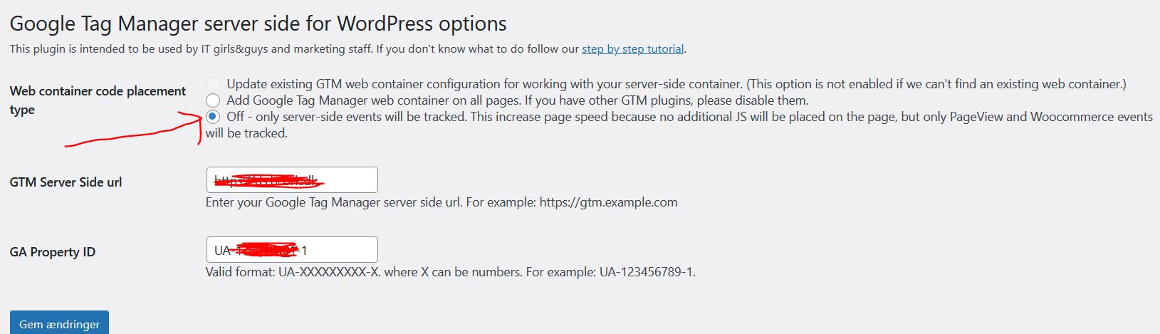 GTM Server Side – WordPress plugin